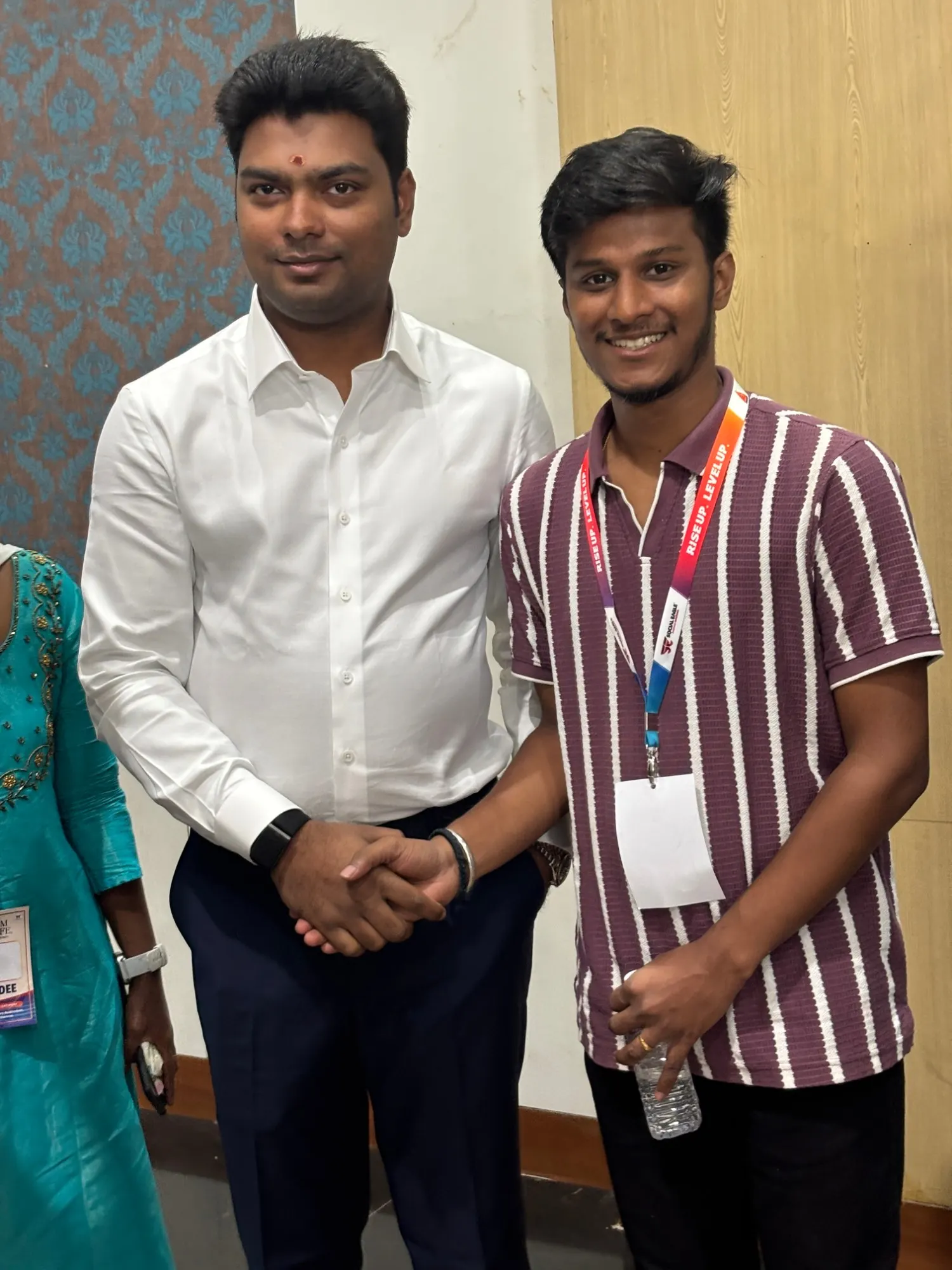 Jothi Swaroop with M.V. Manikandan