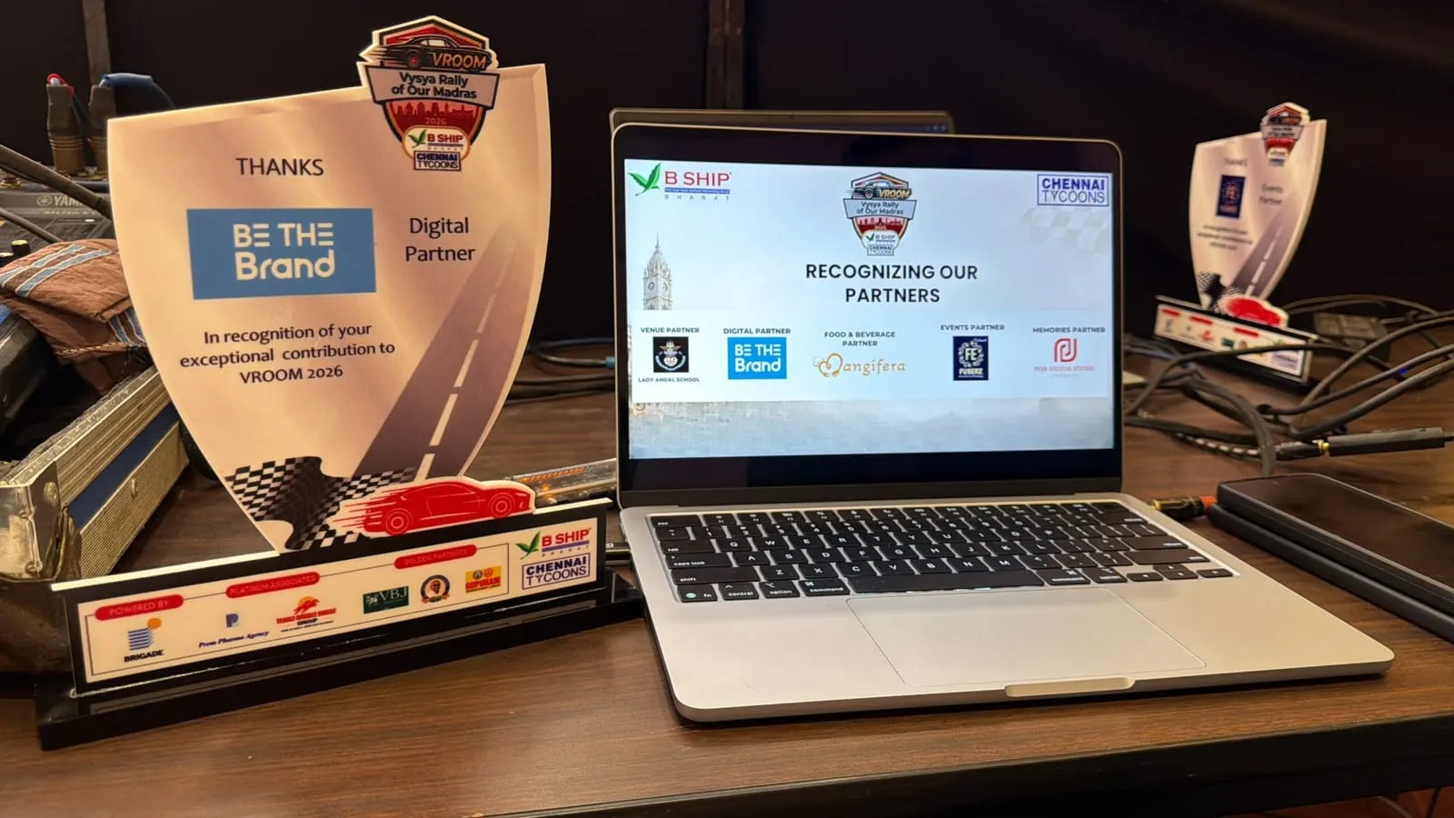 VROOM 2026 · recognised on stage